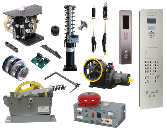 Linh kiện, phụ tùng thang máy